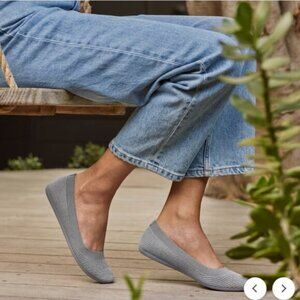 allbirds Women's Light Heathered Green/Gray Tree Breezers Flat Shoes